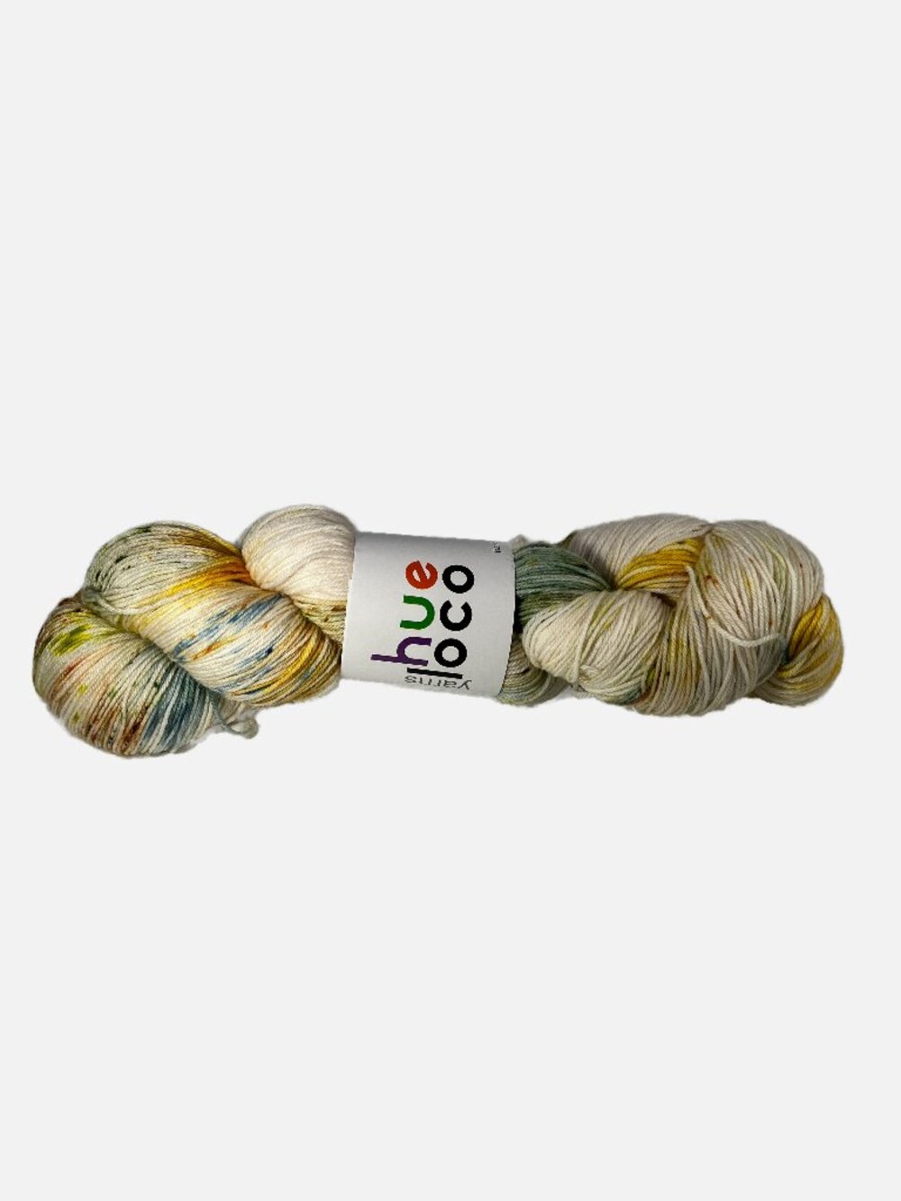Hue Loco Yarn Phyllis Sock SW Merino Nylon "Finch" Multi Speckles 463 yds 100 g
